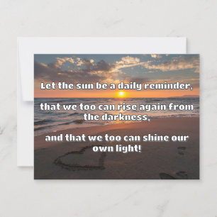 Empath Shine Positive Encouragement Quote  Postcard