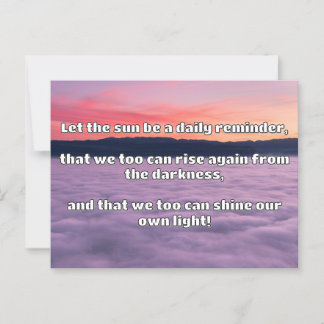 Empath Shine Positive Encouragement Quote  Postcard