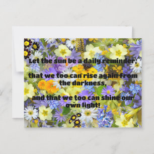 Empath Shine Positive Encouragement Quote Postcard
