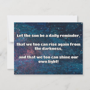Empath Shine Positive Encouragement Quote  Postcard