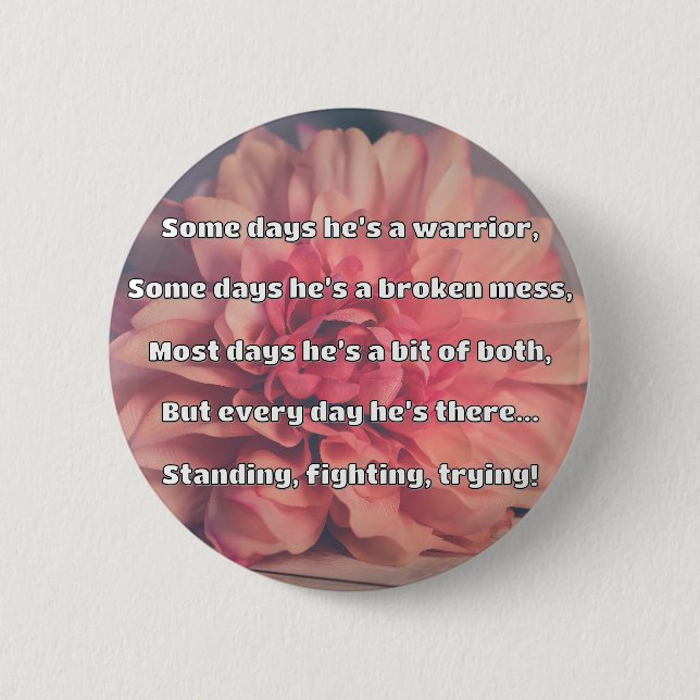 Empath Strength Positive Quote Encouragement  2 Inch Round Button (Front)
