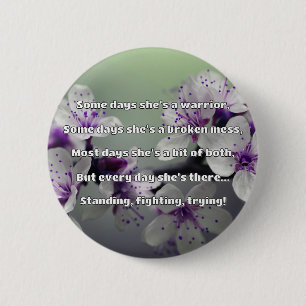 Empath Strength Positive Quote Encouragement  2 Inch Round Button