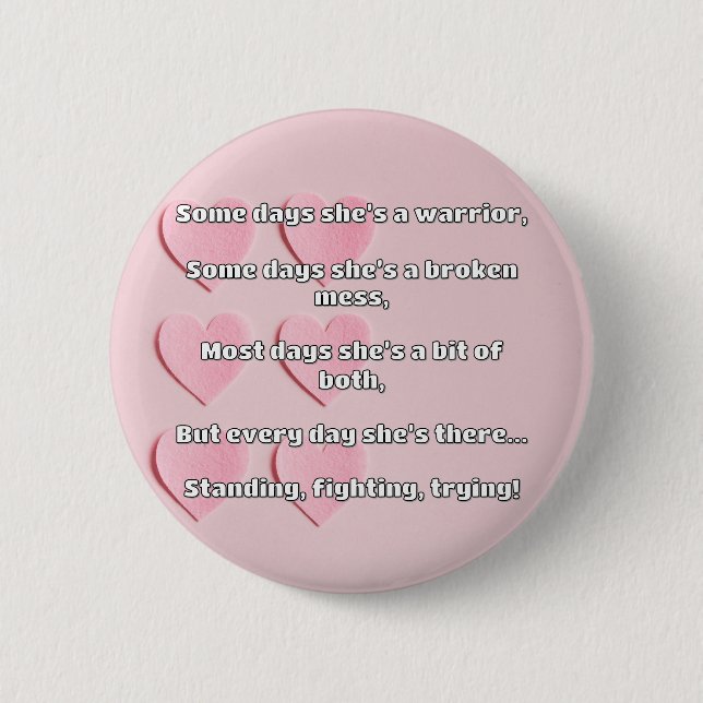 Empath Strength Positive Quote Encouragement  2 Inch Round Button (Front)