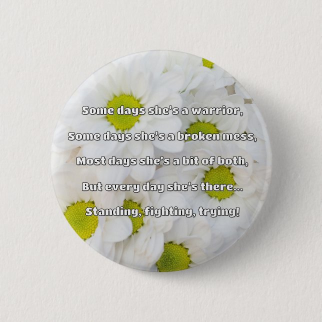 Empath Strength Positive Quote Encouragement  2 Inch Round Button (Front)