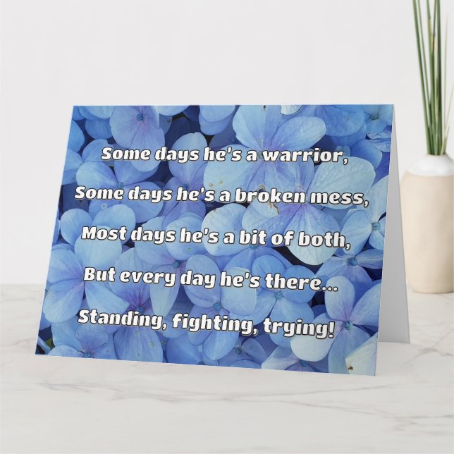 Empath Strength Positive Quote Encouragement  Card (Front)