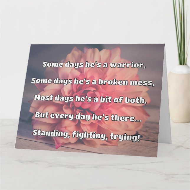 Empath Strength Positive Quote Encouragement  Card (Front)