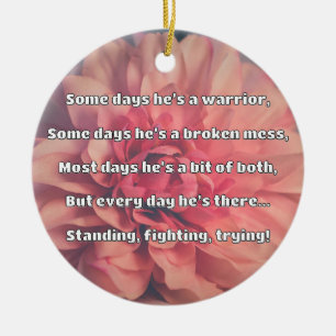 Empath Strength Positive Quote Encouragement Ceramic Ornament
