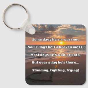 Empath Strength Positive Quote Encouragement  Keychain