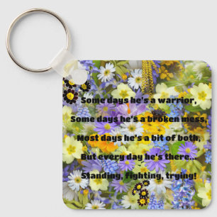 Empath Strength Positive Quote Encouragement  Keychain