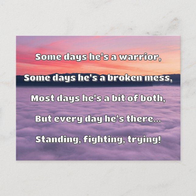 Empath Strength Positive Quote Encouragement  Postcard (Front)