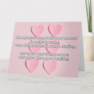 Empath Warrior Positive Quote Encouragement Card