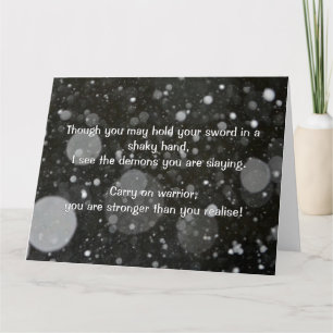 Empath Warrior Positive Quote Encouragement   Card
