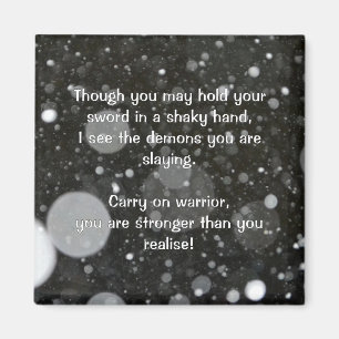 Empath Warrior Positive Quote Encouragement Magnet