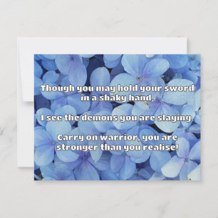 Empath Warrior Positive Quote Encouragement Postcard