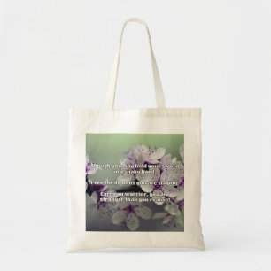 Empath Warrior Positive Quote Encouragement Tote Bag