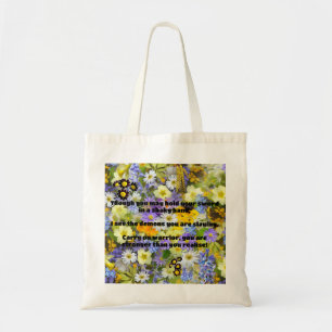 Empath Warrior Positive Quote Encouragement  Tote Bag