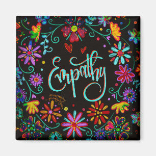 Empathy Floral Trendy ONE WORD Inspirivity Magnet