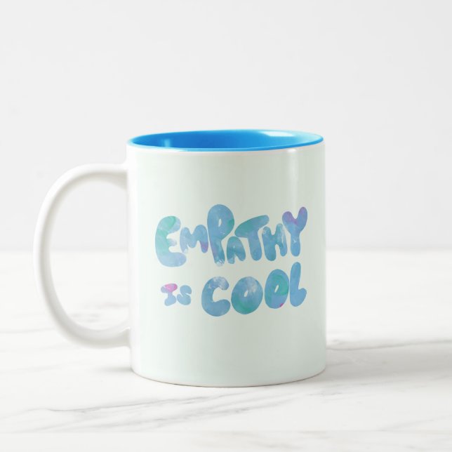 Empathy is Cool Two-Tone Coffee Mug (Left)