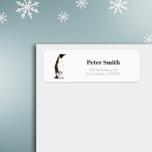 Empereur minimaliste Penguin et adresse de retour