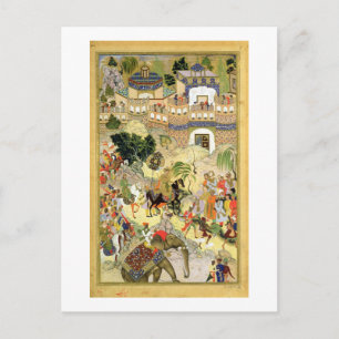 Emperor Akbar's triumphant entry into Surat, from Postcard