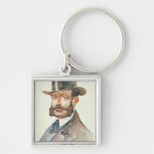 Emperor Alexander II  at the Races Keychain
