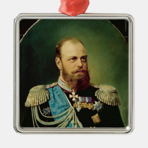 Emperor Alexander III Metal Ornament