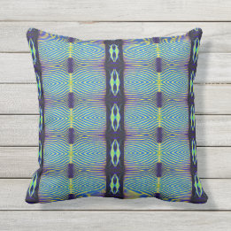 "Emperor Angelfish" Outdoor Square Throw Pillow