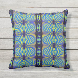 "Emperor Angelfish" Outdoor Square Throw Pillow