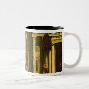Emperor Augustus and the Sibyl, 1535 Two-Tone Coffee Mug