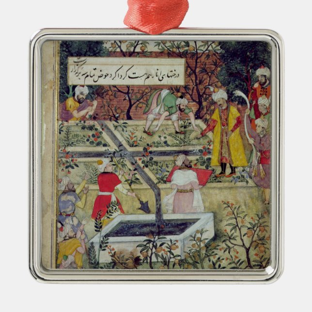Emperor Babur Metal Ornament (Front)
