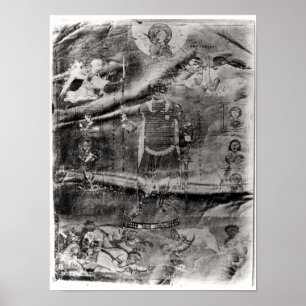 Emperor Basil II receiving a crown Poster