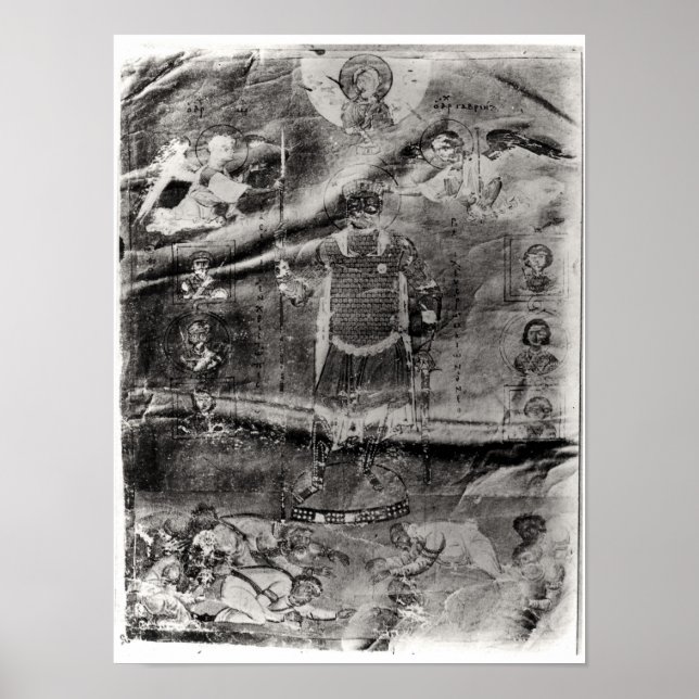 Emperor Basil II receiving a crown Poster (Front)