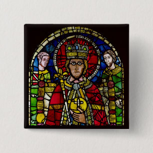 Emperor Charlemagne 2 Inch Square Button