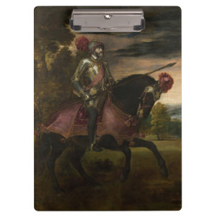 Emperor Charles V on Horseback (by Titian) Clipboard