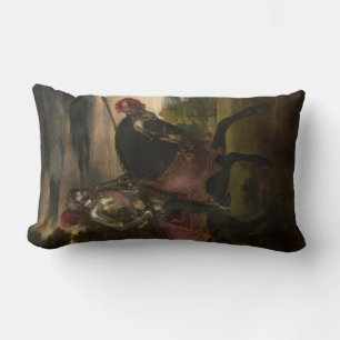 Emperor Charles V on Horseback (by Titian) Lumbar Pillow