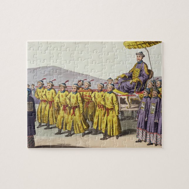 Emperor Ch'ien Lung carried in Triumph, plate 18 f Jigsaw Puzzle (Horizontal)