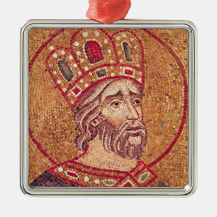 Emperor Constantine I  the Great Metal Ornament