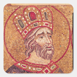 Emperor Constantine I  the Great Square Sticker
