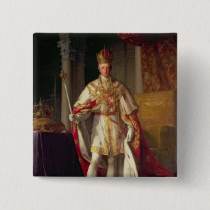 Emperor Franz II of Austria 2 Inch Square Button