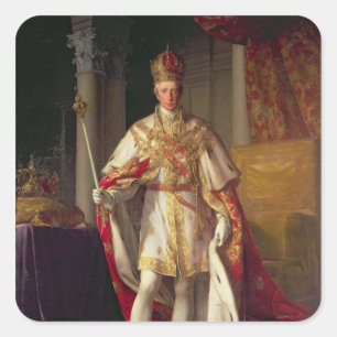 Emperor Franz II of Austria Square Sticker