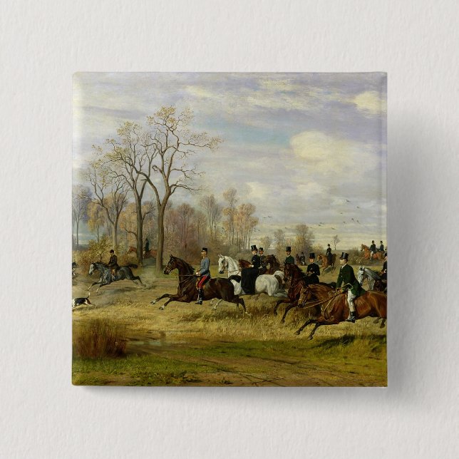 Emperor Franz Joseph I of Austria 2 Inch Square Button (Front)