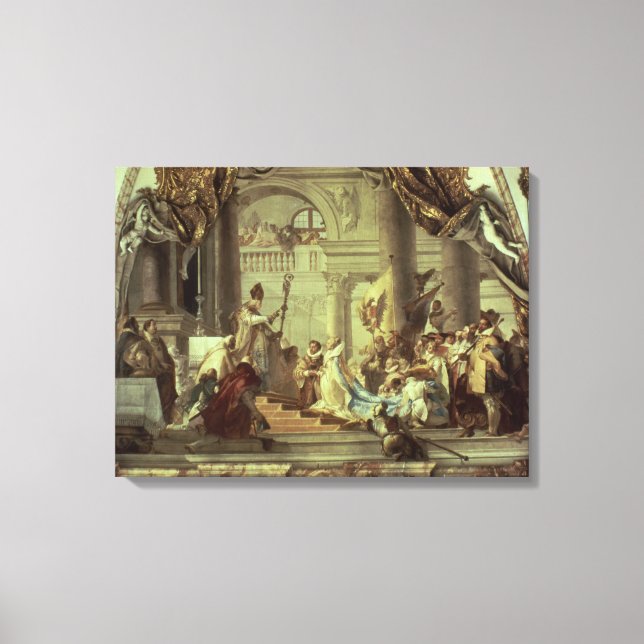 Emperor Frederick Barbarossa's wedding Canvas Print (Front)