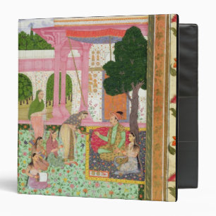 Emperor Jahangir (1569-1627) with his consort and Binder