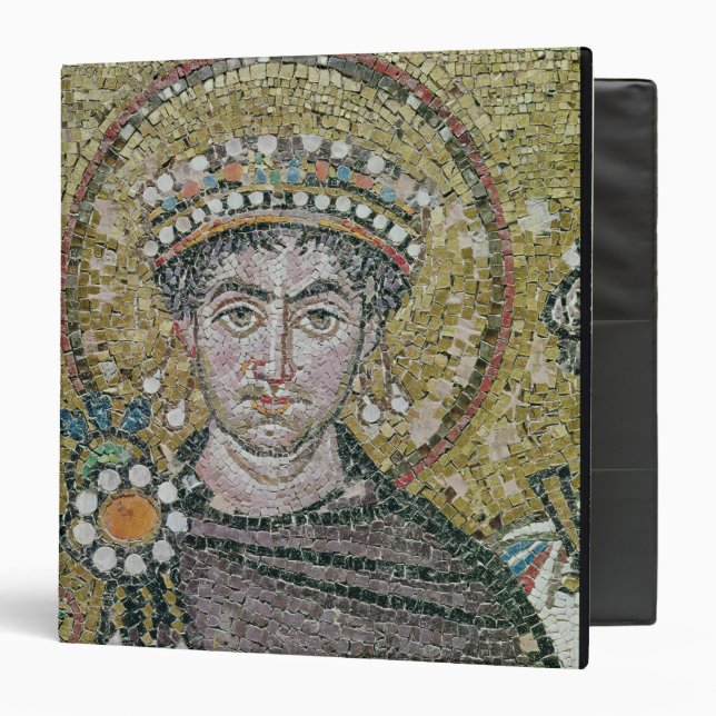 Emperor Justinian I  c.547 AD Binder (Front/Inside)