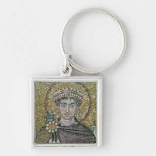 Emperor Justinian I c.547 AD Keychain
