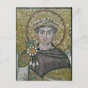 Emperor Justinian I  c.547 AD Postcard