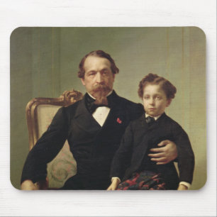 Emperor Louis-Napoleon Bonaparte  and his son Mouse Pad