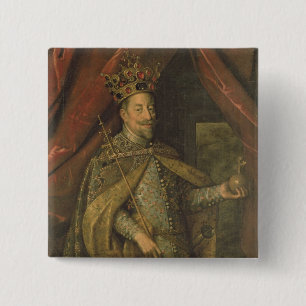 Emperor Matthias of Austria 2 Inch Square Button