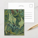 Emperor Moth | Vincent van Gogh Postcard<br><div class="desc">Emperor Moth (1889) by Vincent van Gogh is a delicate and intricate depiction of a moth against a textured background. The painting captures the beauty of this winged creature with meticulous attention to its patterns and colours, blending Van Gogh's characteristic brushstrokes with a naturalistic approach. This artwork reflects Van Gogh's...</div>