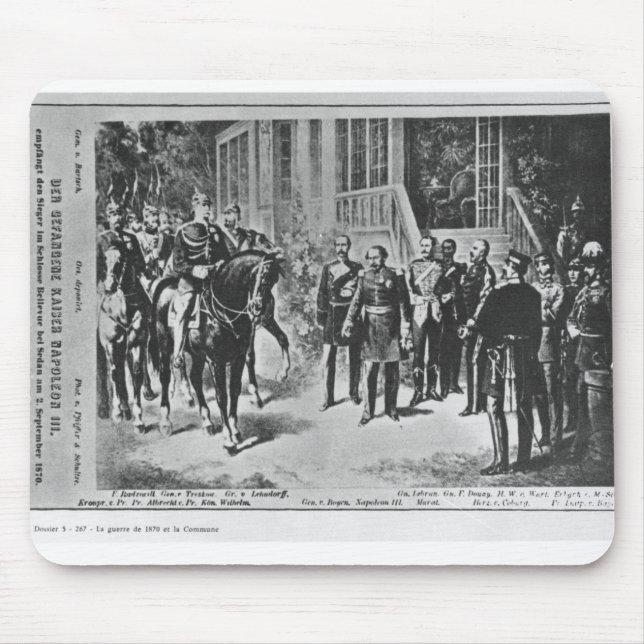 Emperor Napoleon III and Kaiser Wilhelm I Mouse Pad (Front)